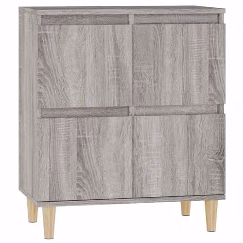 vidaXL Grey Sonoma Sideboard in Engineered Wood W/D/H: 60 x 35 x 70 cm