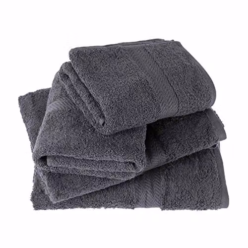 Homescapes 4 Piece Egyptian Cotton Towel Bale in Grey, 500 GSM