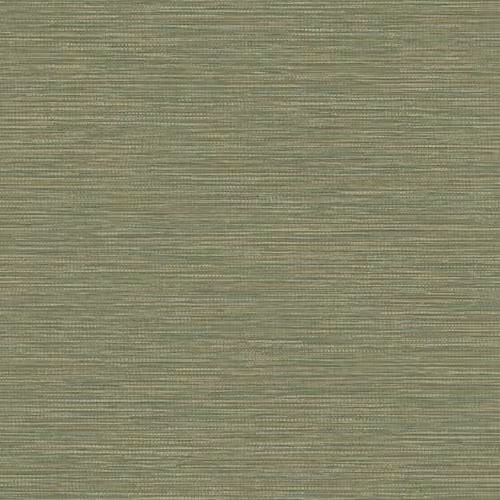 Holden Decor Grasscloth Texture Wallpaper with Metallic Highlights in Green