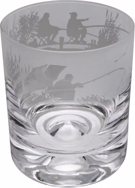 Milford Collection Animo Glass Whisky Tumbler with Fishing Scene in Transparent – 2