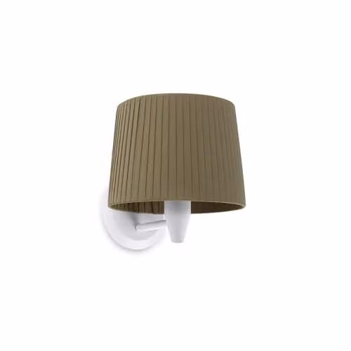 Netlighting Samba Wall Light in White and Green with E27 Shade – 1