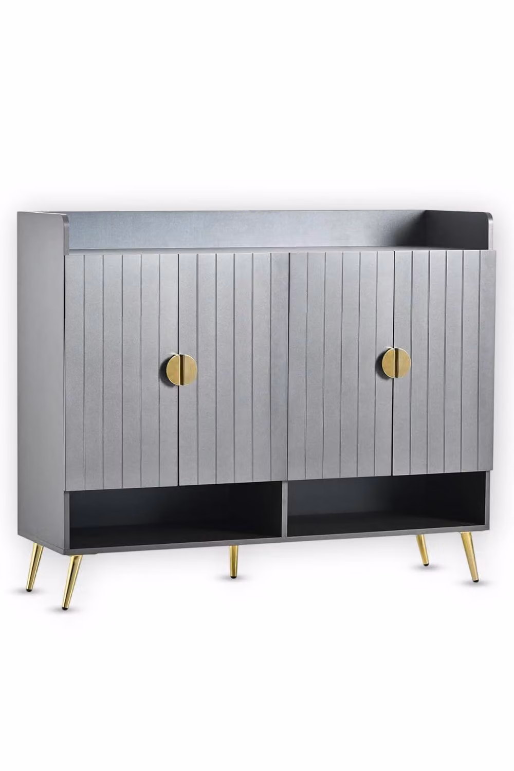 Hygrad Built to Survive Shoe Cabinet Hallway Storage Organiser in Grey, W/D/H: 120 x 35 x 100 cm – 5