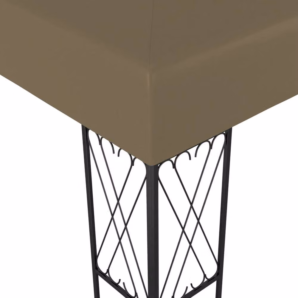 Berkfield Home Hip Gazebo in Beige Fabric, W: 300 cm, D: 300 cm, H: 260 cm – 2