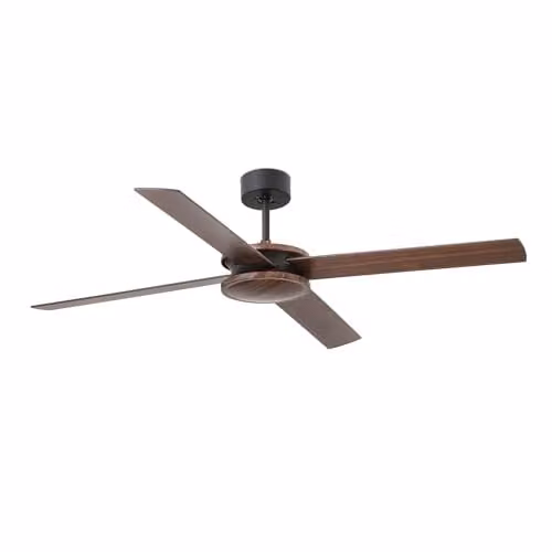 Faro Barcelona Polea Ceiling Fan with Remote Control, Brown or Black, Diameter: 132 cm – 1