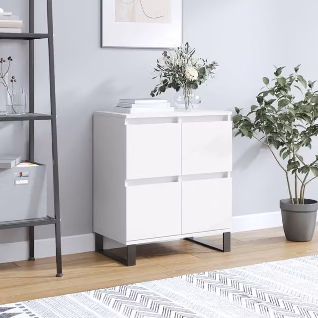 Berkfield Home White Classic Sideboard, W/D/H: 60 x 35 x 70 cm – 1