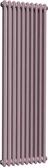 Lux Heat Vertical Coloured Column Radiator in Lavender Mist, H 150 cm x W 47 cm