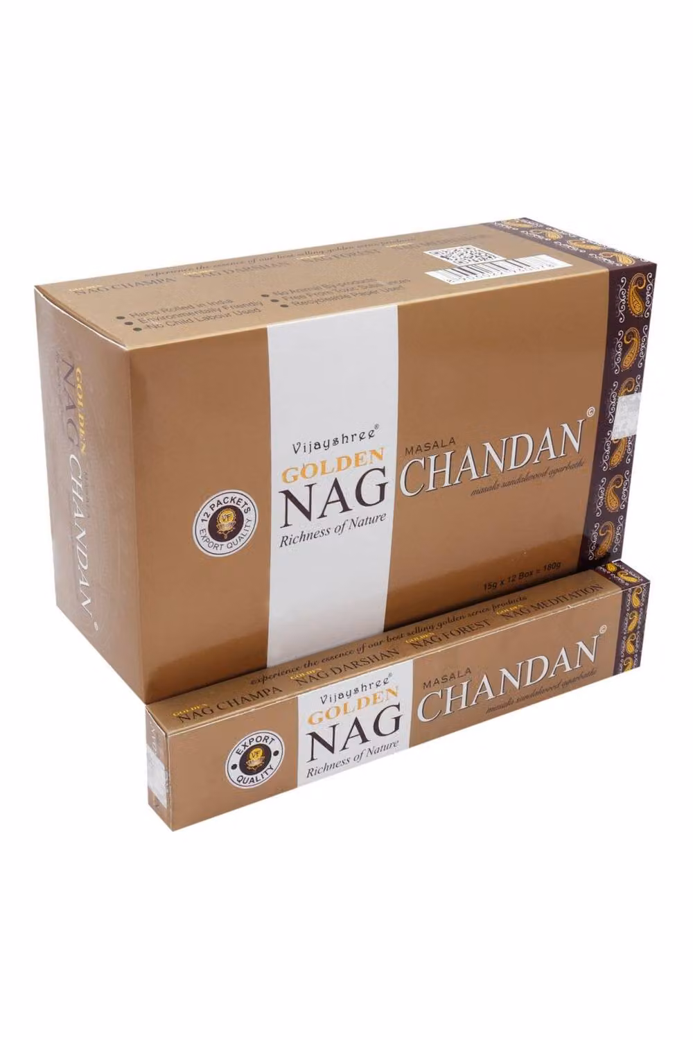 KDMD Golden Nag Chandan Sandalwood Incense Sticks, Brown – 2