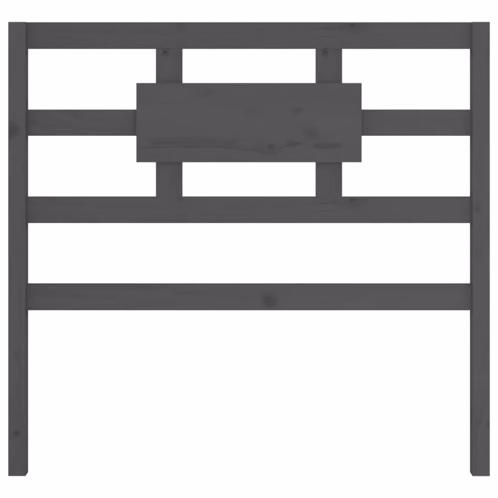 Berkfield Home Grey Rustic Solid Pine Wood Bed Headboard W: 80.5 cm, D: 4 cm, H: 100 cm – 3