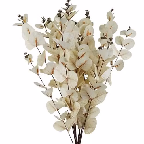 White Leaf Design Artificial Floral Tabletop Arrangement