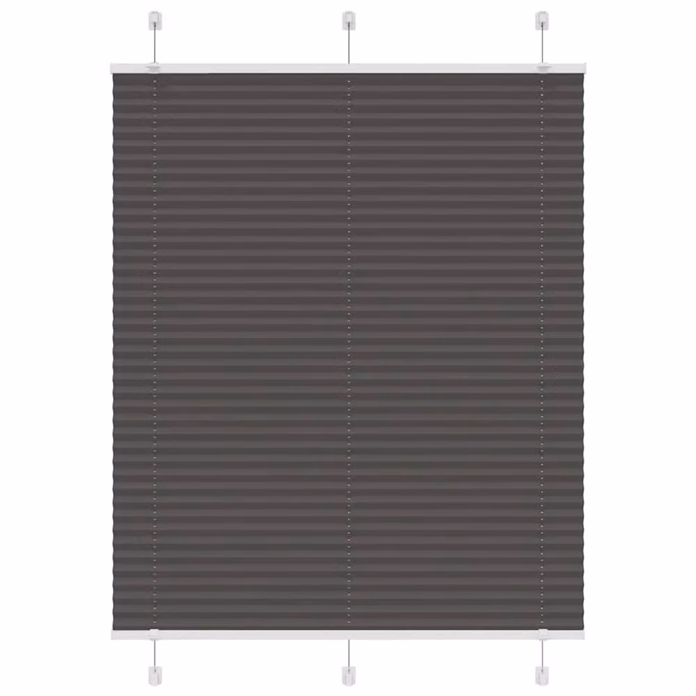 Berkfield Home Single Pleat Black Polyester Blind, W: 110 cm, H: 100 cm – 2