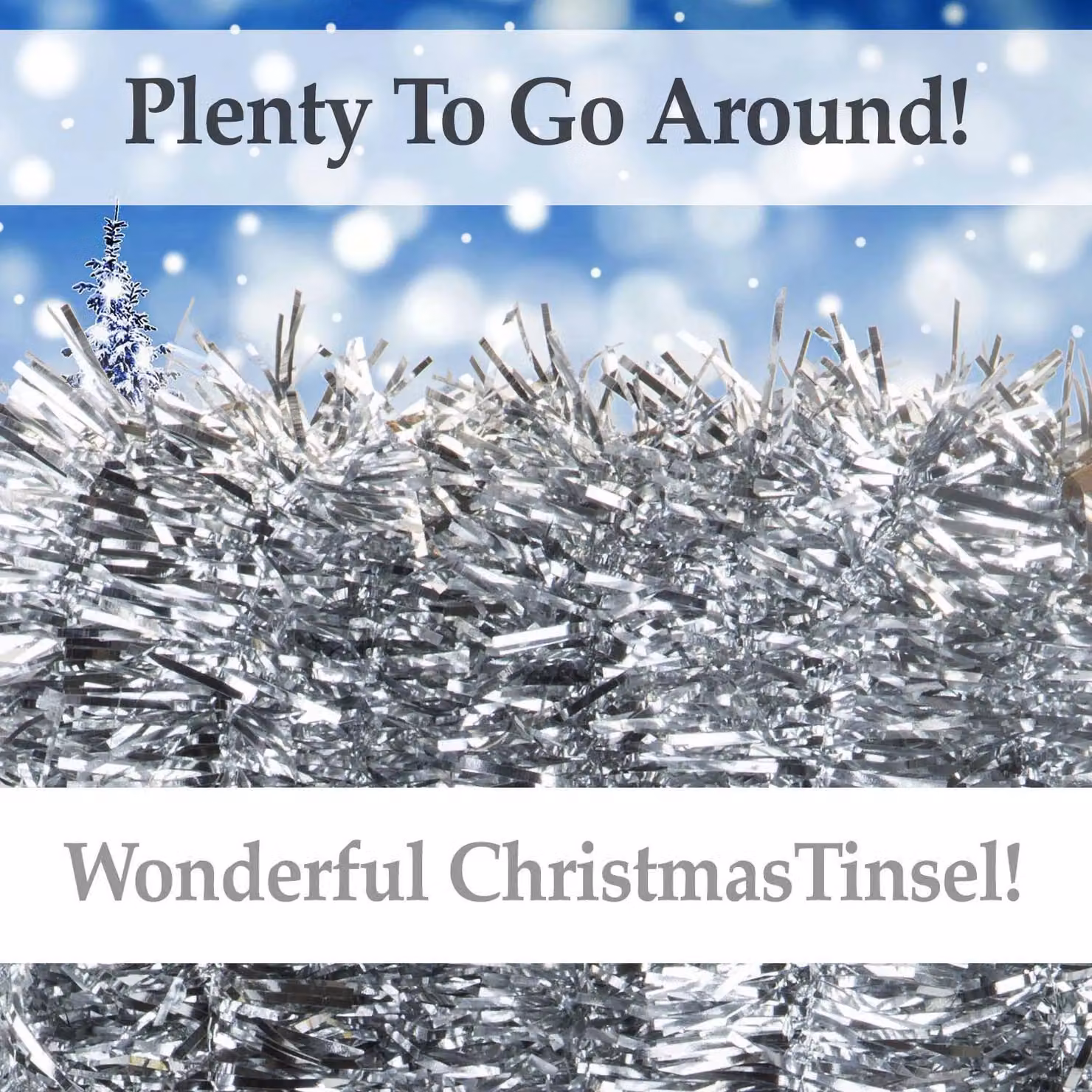 VFM e-Store Silver Christmas Tinsel Decorations – 3