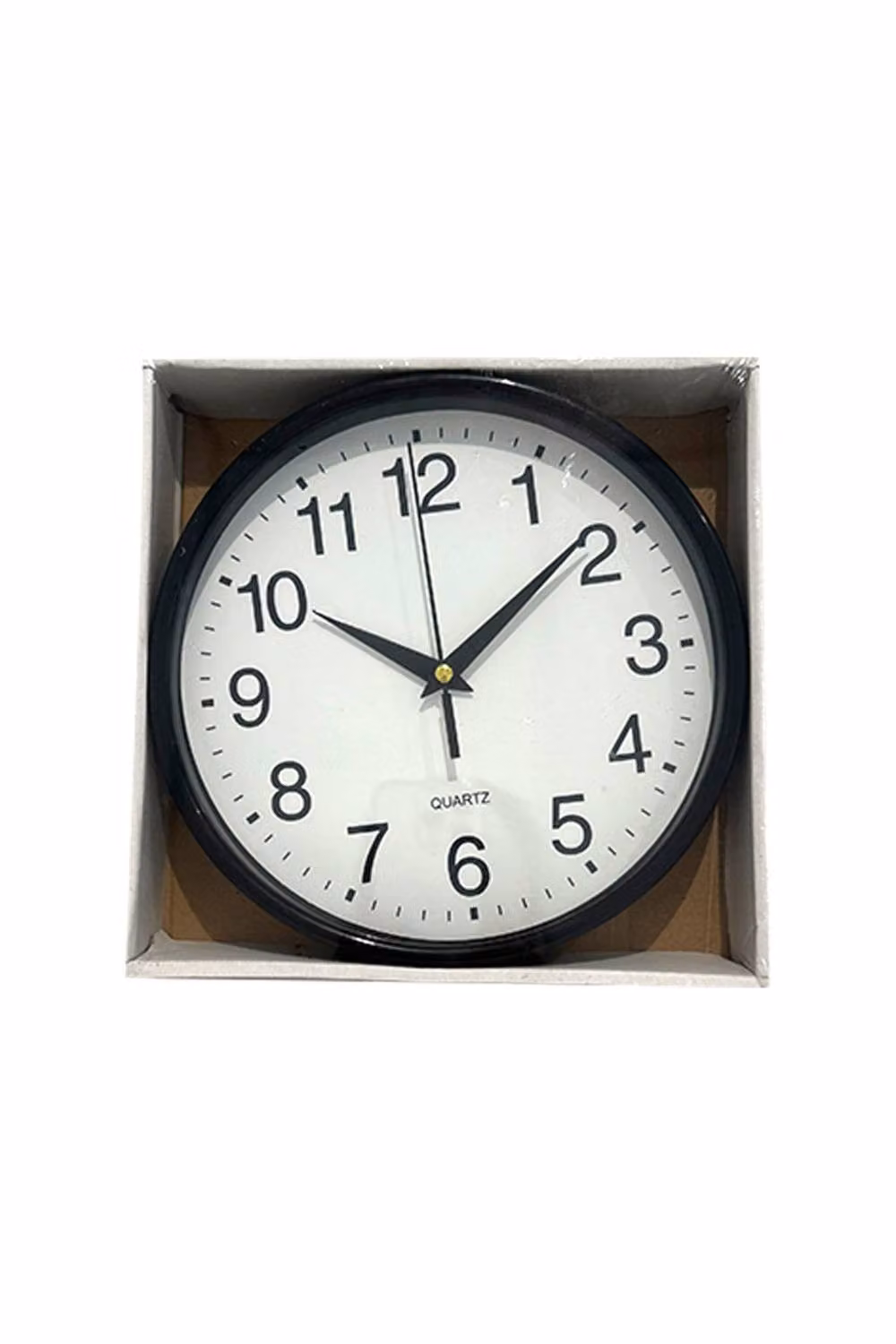 KDMD Quartz Basic Battery Operated Round Vintage Wall Clock, Diameter: 24 cm, Black – 2