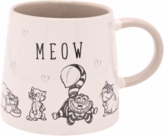 Disney Cats & Dogs Ceramic Mug in White and Black
