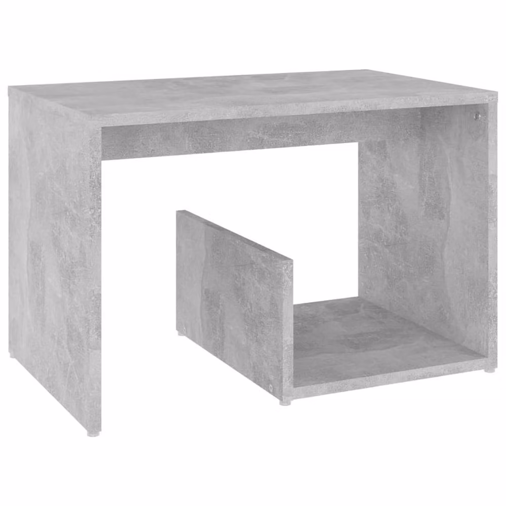 Berkfield Home Modern Side Table in Grey Concrete Effect, W/D/H: 59 x 36 x 38 cm – 3