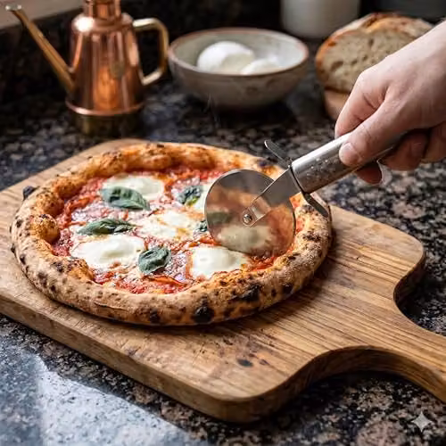 Orsina Stainless Steel Pizza Cutter in Silver – 5