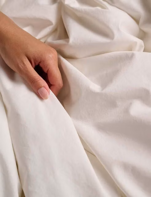 Bedfolk Pure Cotton Relaxed Duvet Cover in Pink