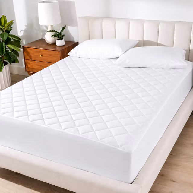 Cotton Passion Extra Deep Quilted Mattress Protector, White, W: 180 cm x D: 200 cm