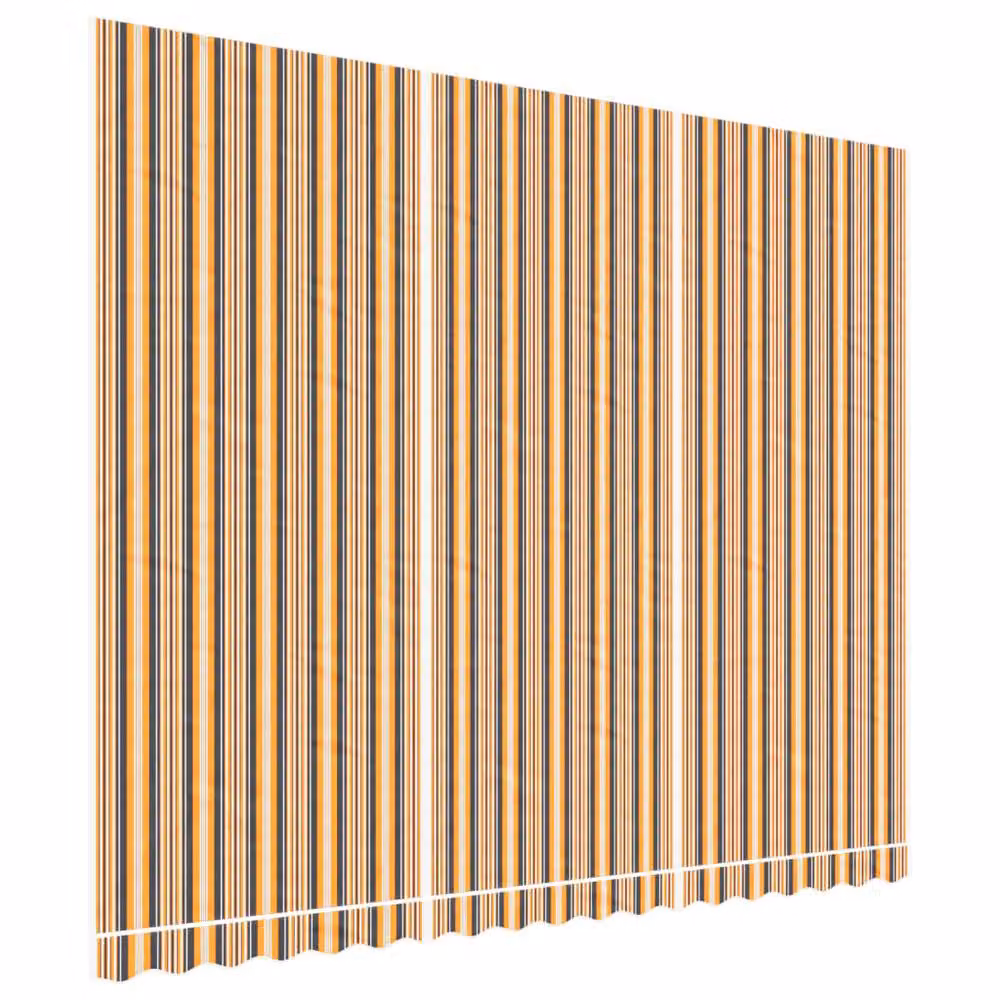 Berkfield Home Replacement Polyester Awning Fabric in Multicolour Stripe, W: 4.5 m, D: 3.5 m – 2