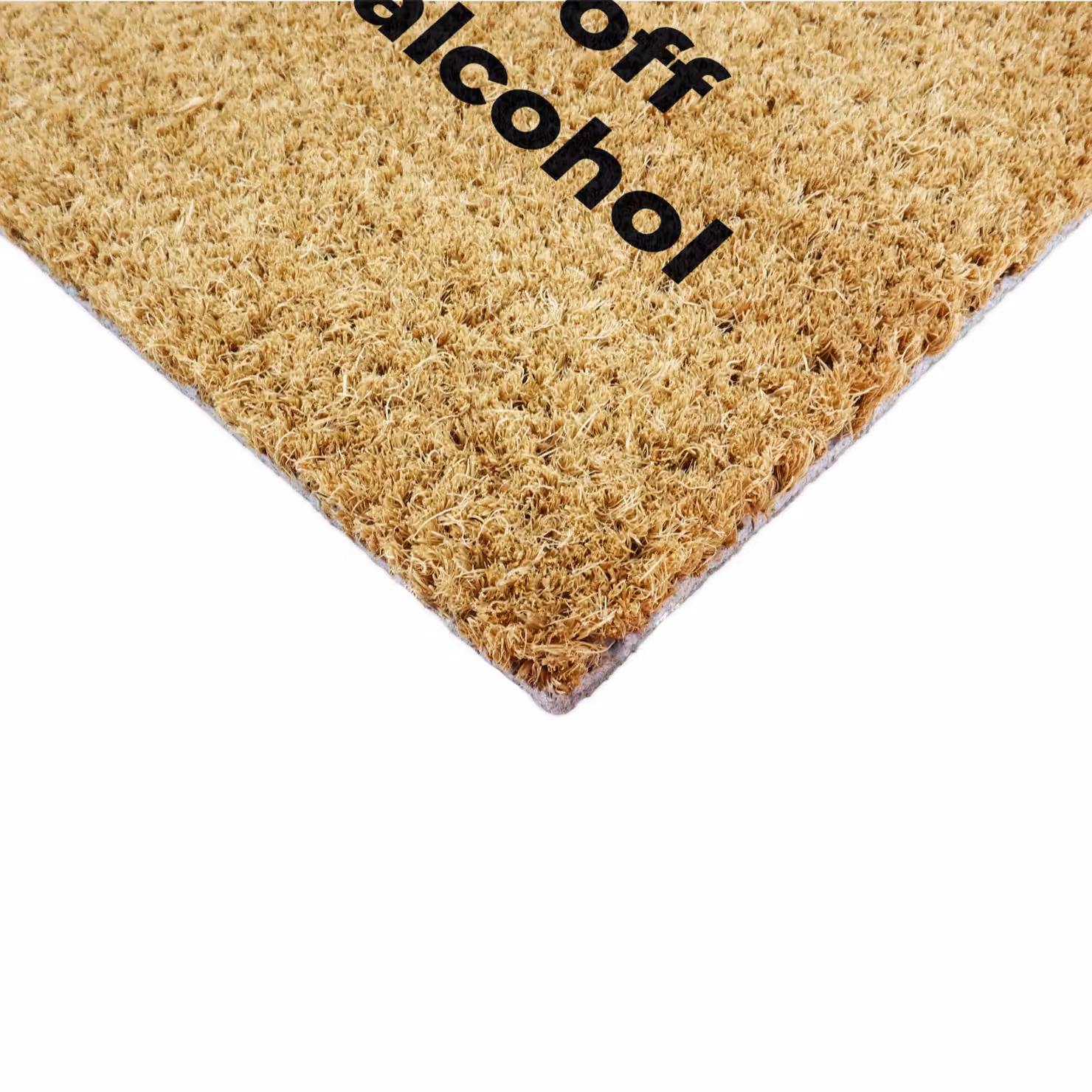 Artsy Mats This Flat Runs Off-Noodles & Alcohol Coir Doormat, Brown, W: 90 cm, D: 60 cm – 5
