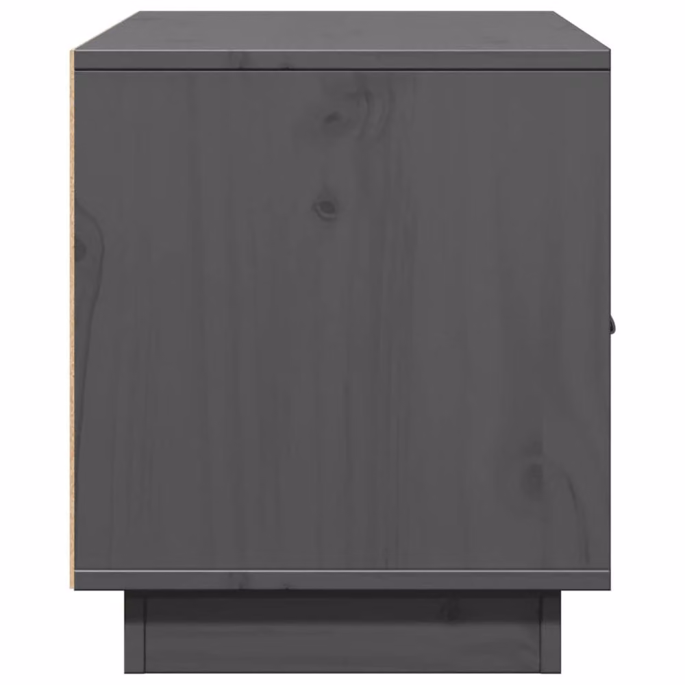 Berkfield Home Grey Solid Wood Pine TV Cabinet W/D/H: 80 x 34 x 40 cm – 4