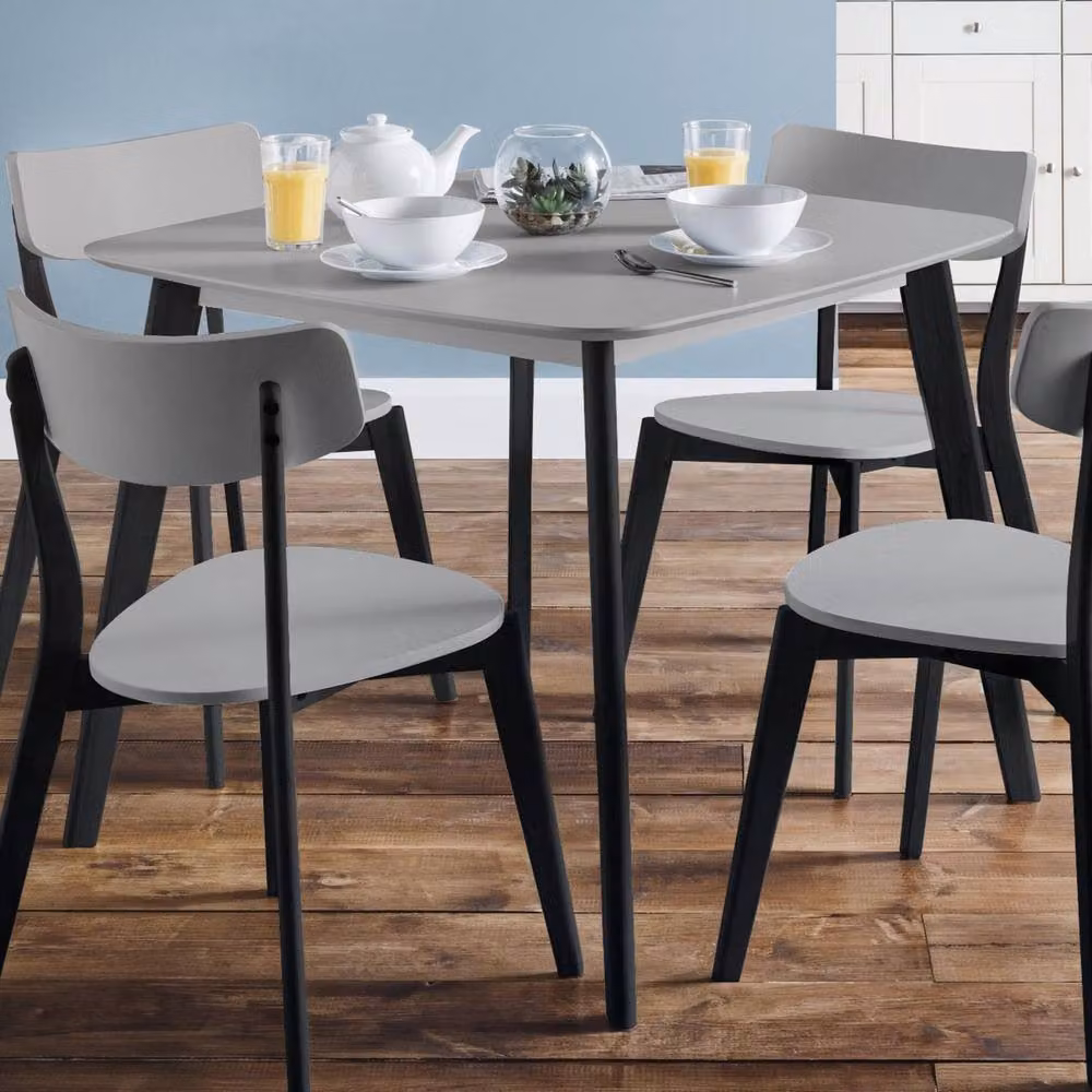 Cheshire Premium Casa Square Dining Table in Grey and Black, W/D/H: 90 x 90 x 75 cm – 2