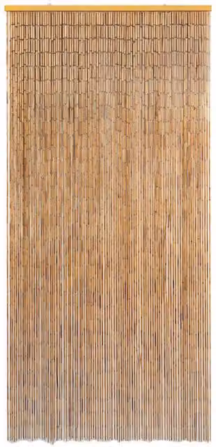 Berkfield Home Bamboo Door Curtain in Brown, W: 90 cm, H: 200 cm
