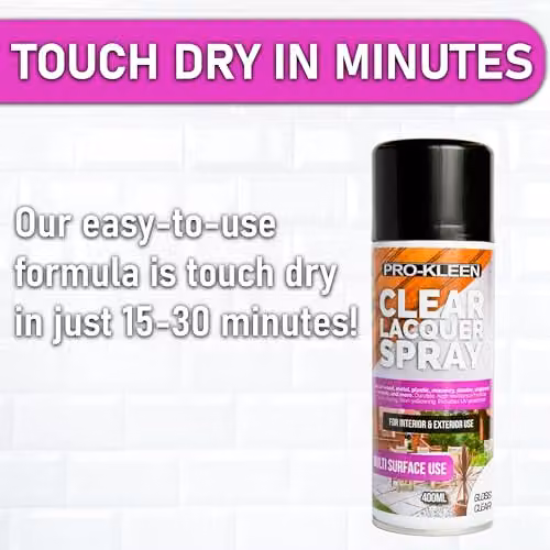 Pro-Kleen Clear Lacquer Spray Gloss, 400ml – 2