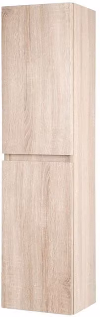 Clifton Sonoma Oak 1200mm Wall Mounted Bathroom Side Unit in Light Oak