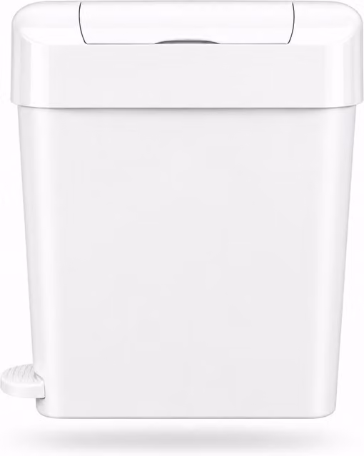 ProKleen 22L White Sanitary Waste Bin with Foot Pedal