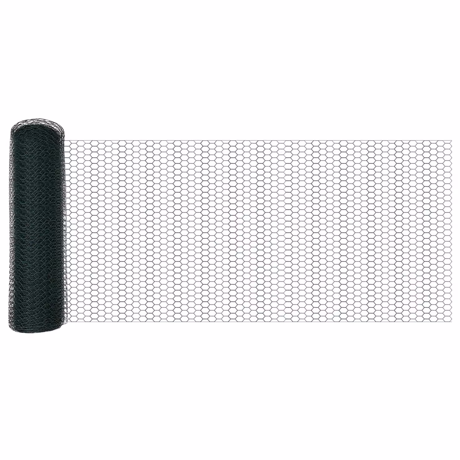 Berkfield Home Green Powder-Coated Steel Hexagon Fence, H: 0.5 m x W: 10 m – 4