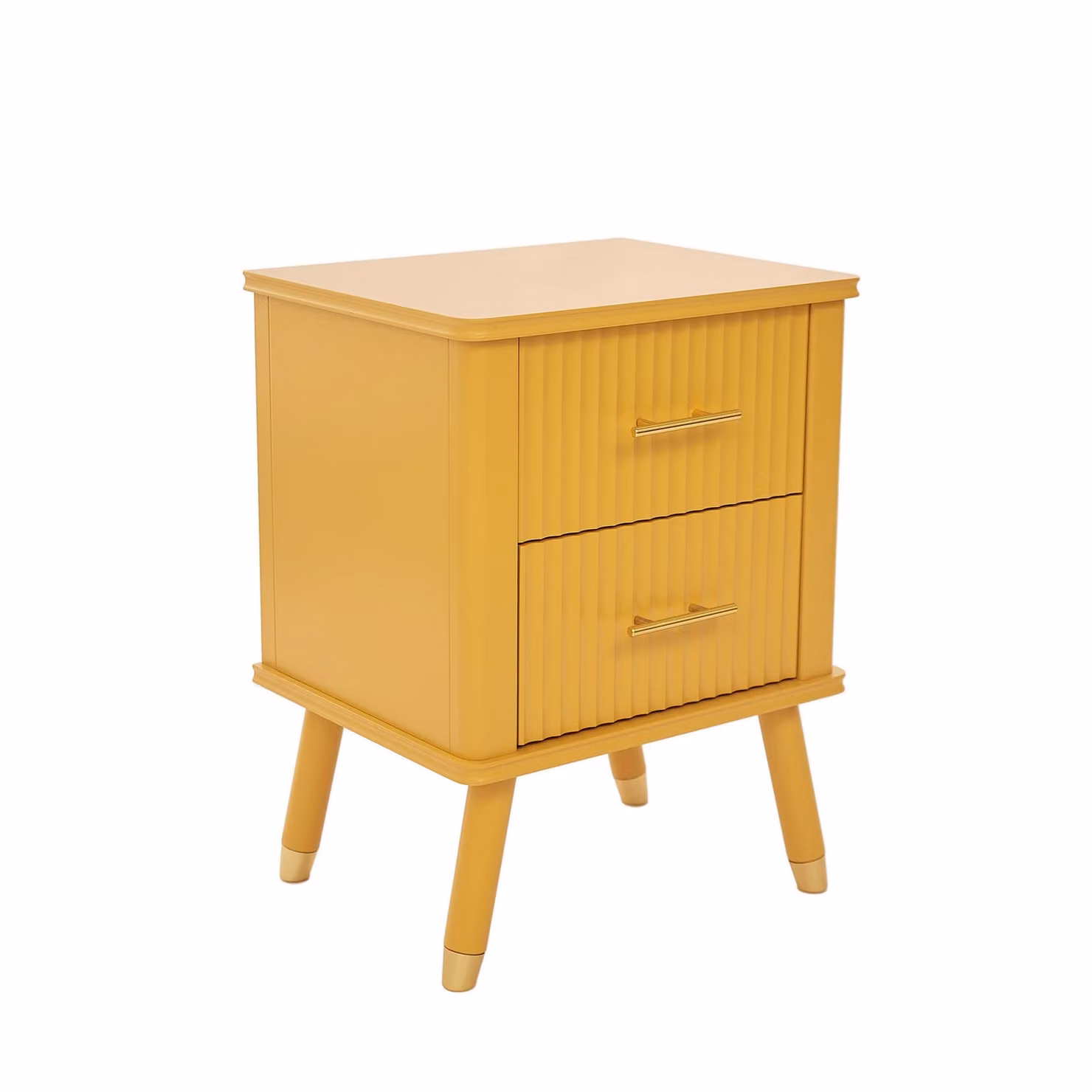 Cabinet Bits Cozzano 2 Drawer Bedside Table in Yellow – 2