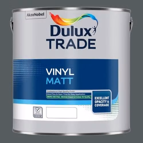 Dulux Trade Vinyl Matt Paint, Multicolour, 2.5 l