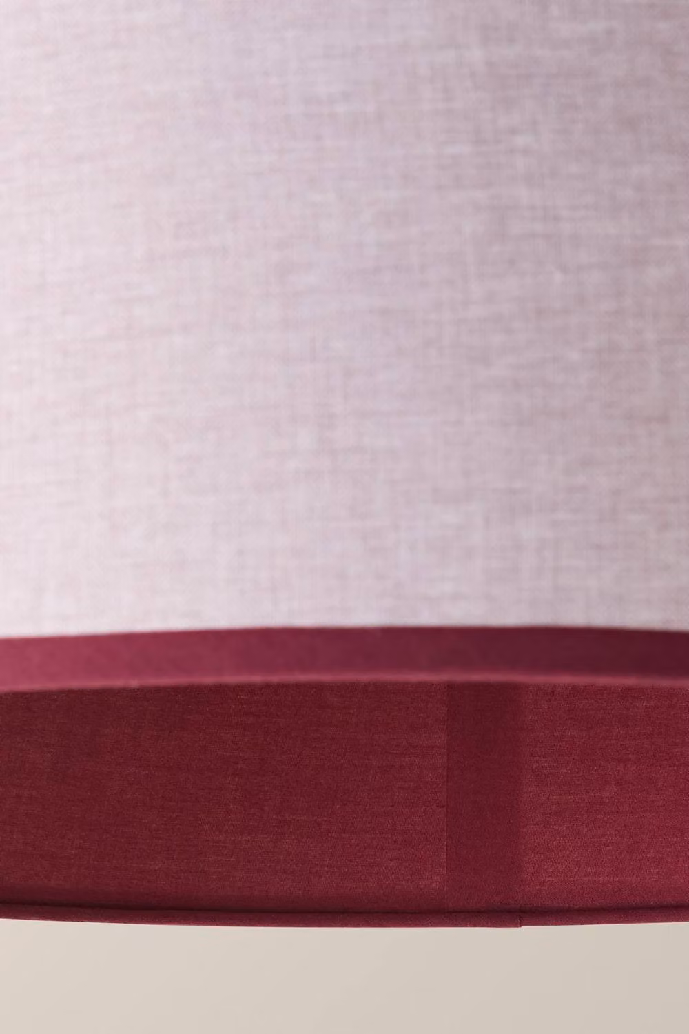 ValueLights Kiara Large Pink Linen Woven Drum Ceiling Lamp Shade with Inner Trim – 3