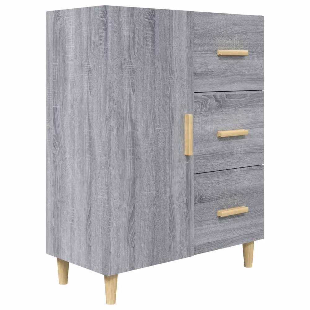 Berkfield Home Grey Sonoma Sideboard in Engineered Wood W/D/H: 69.5 x 34 x 90 cm – 2