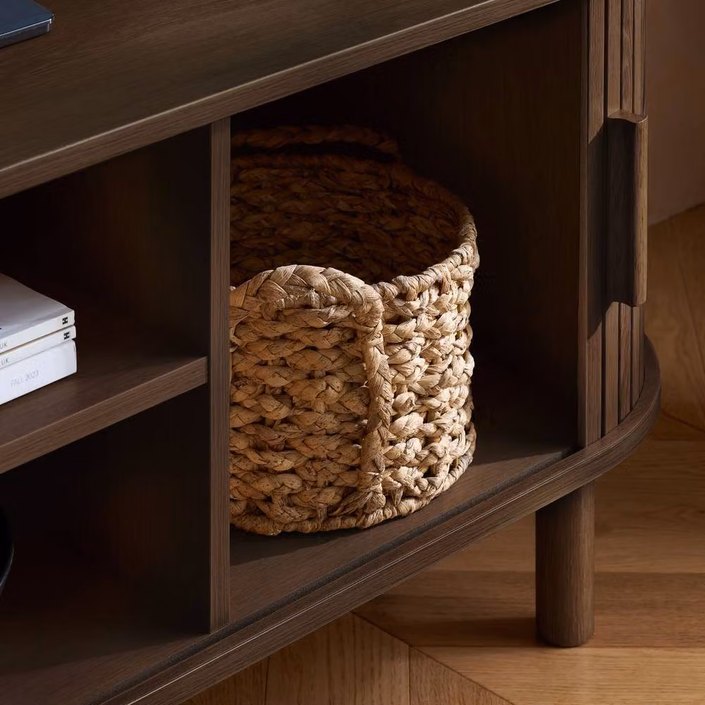 Birlea Axel Fluted Small TV Unit in Dark Brown – 2