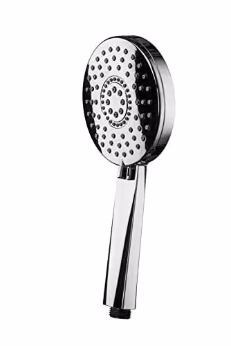Croydex Belmore Aqua Air Water Saving 5 Function Shower Head in Chrome with Anti-Limescale Rub Clean Nozzles and Universal 1/2 inch Connection – 1