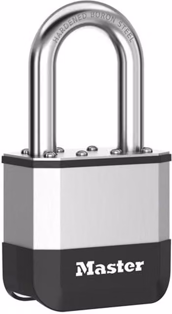 Master Lock Elite Laminated Steel Padlock, 52mm, Silver