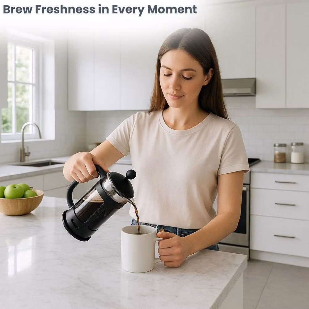 SPETLEK French Press Coffee Maker Cafetiere, 8 Cup, Black – 4
