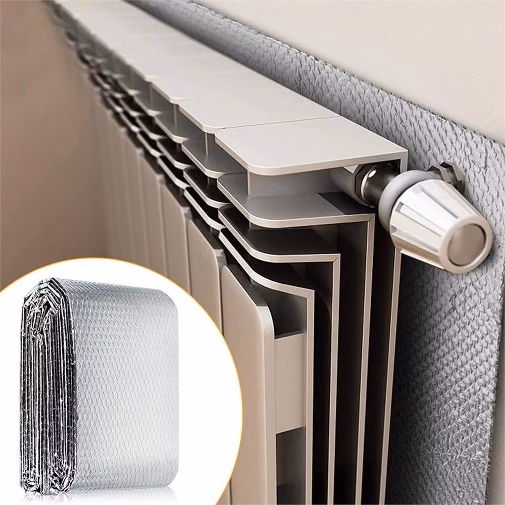Nordara Double Layer Aluminium Bubble Thermal Insulation Foil, Silver, 5m – 3