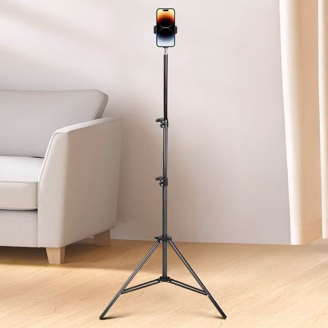 Lifeideas Bluetooth Telescopic Phone Holder with Remote, Black