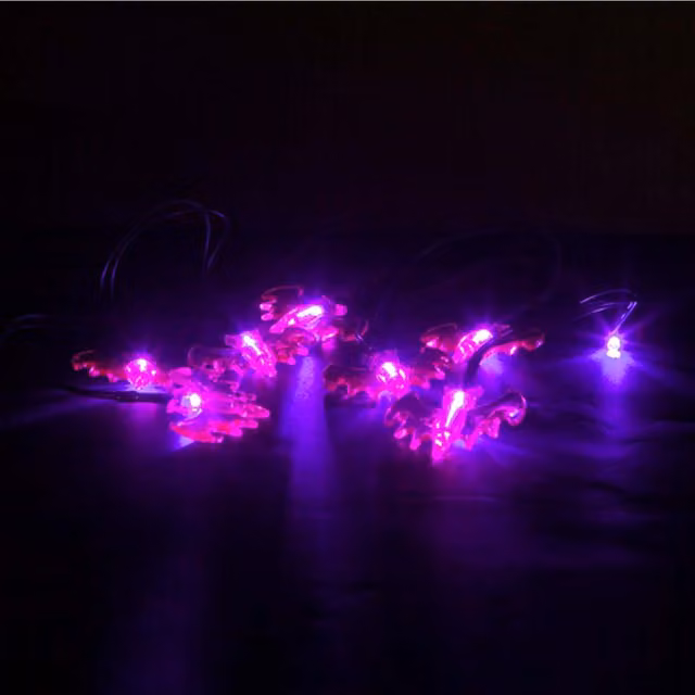 VFM e-Store Halloween LED Bat Lights, Set of 8, Purple – 1