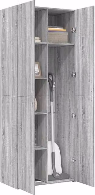 Berkfield Home Grey Sonoma Highboard in Engineered Wood, W/D/H: 70 x 42.5 x 185 cm – 1
