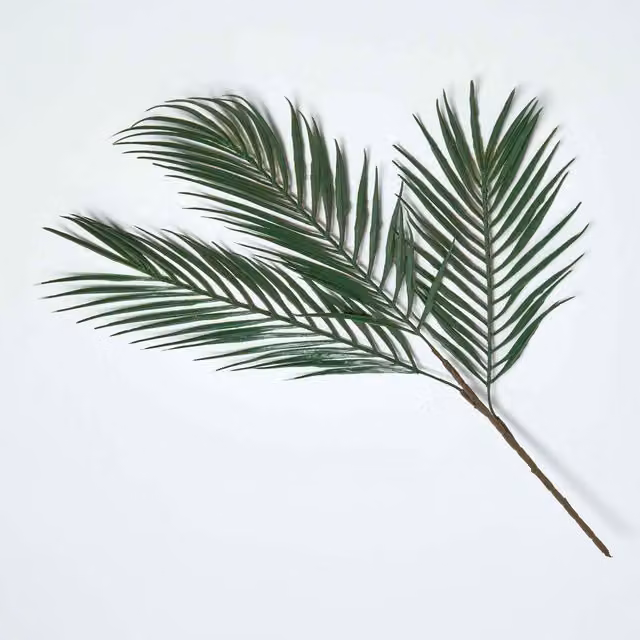 Homescapes Tropical Palm Leaf Single Stem, Green, Height: 68 cm