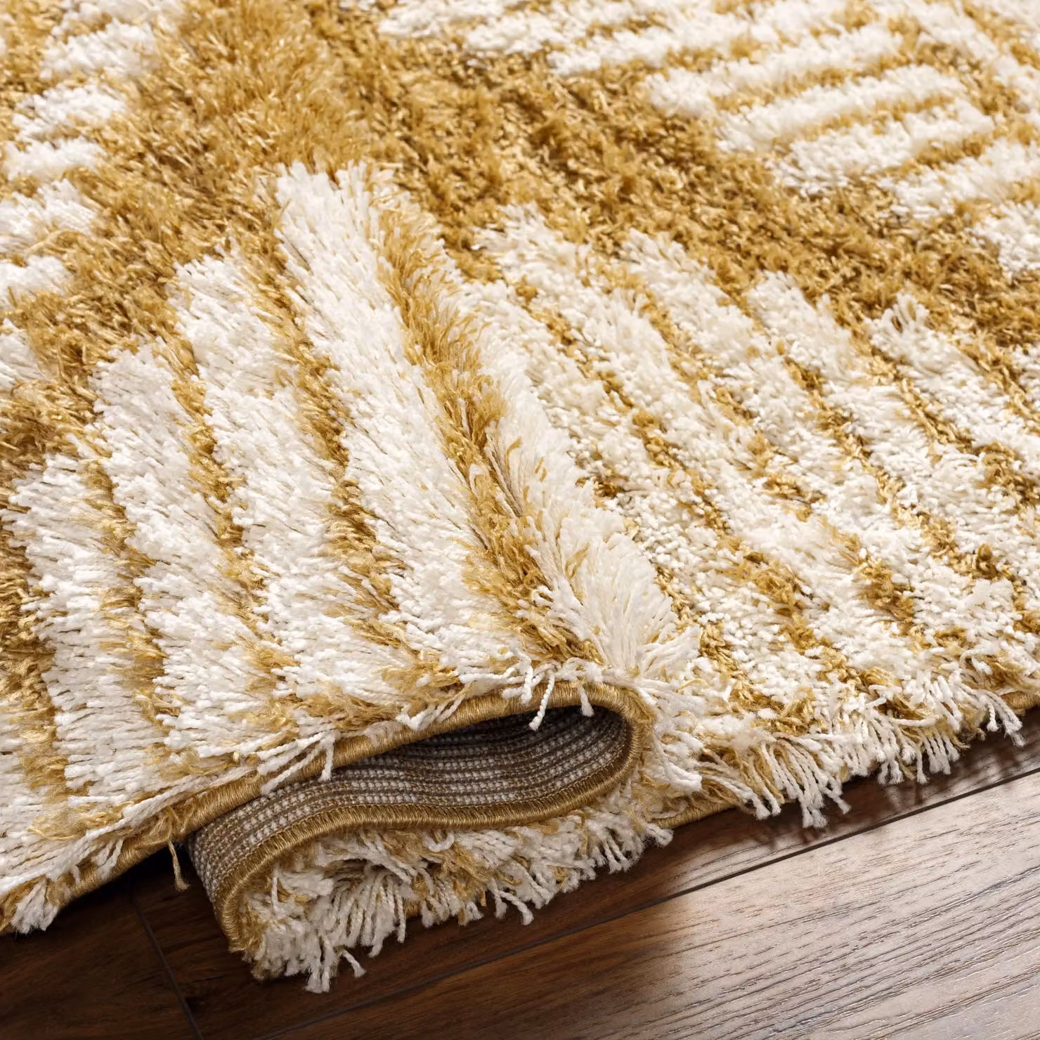 Livabliss Urban Shag Modern Plush Pile Rug in Grey, Beige and White, W/D/H: 130 x 190 cm – 2