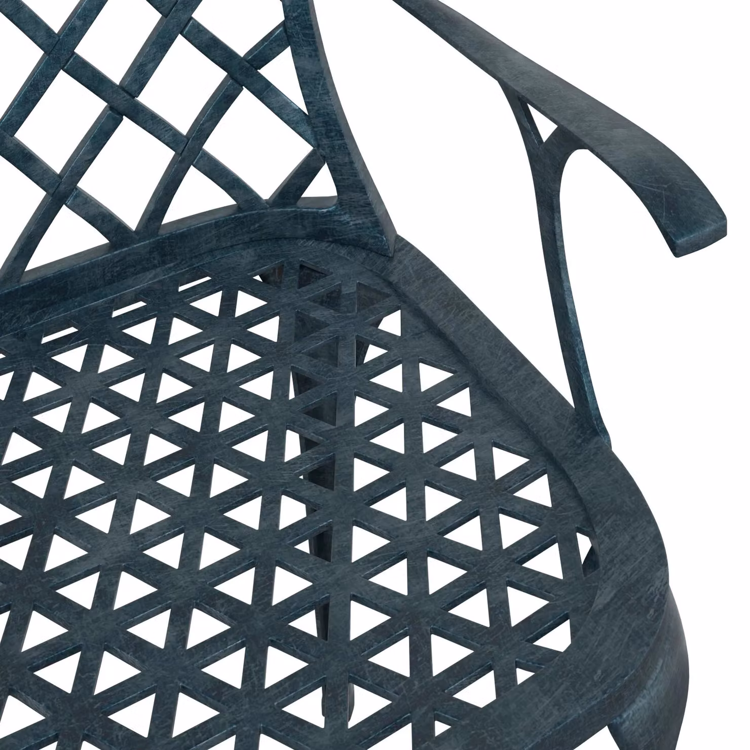 Berkfield Home Stackable Garden Chairs, Set of 4, Matt Green Powder Coated Cast Aluminium – 5