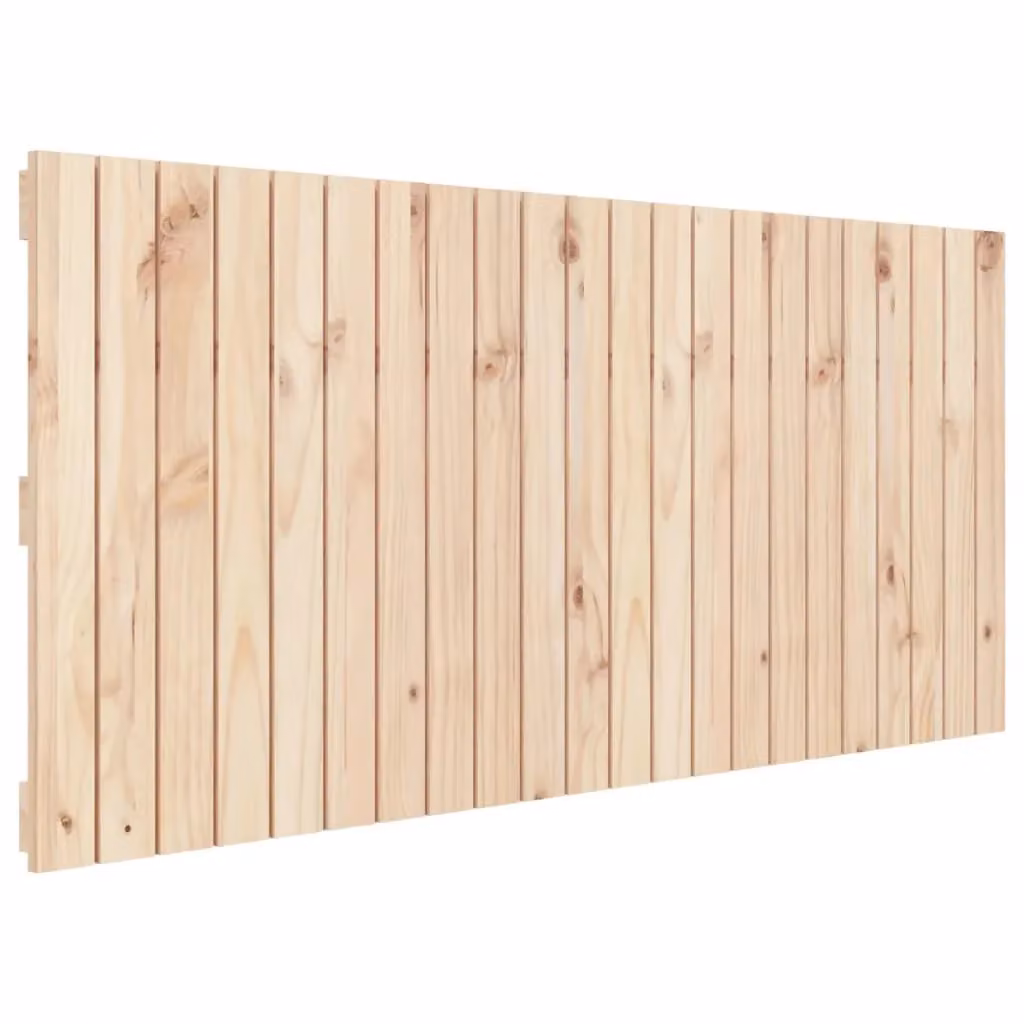 Berkfield Home Rustic Solid Wood Pine Wall Headboard in Brown, W/D/H: 140 x 3 x 60 cm – 2