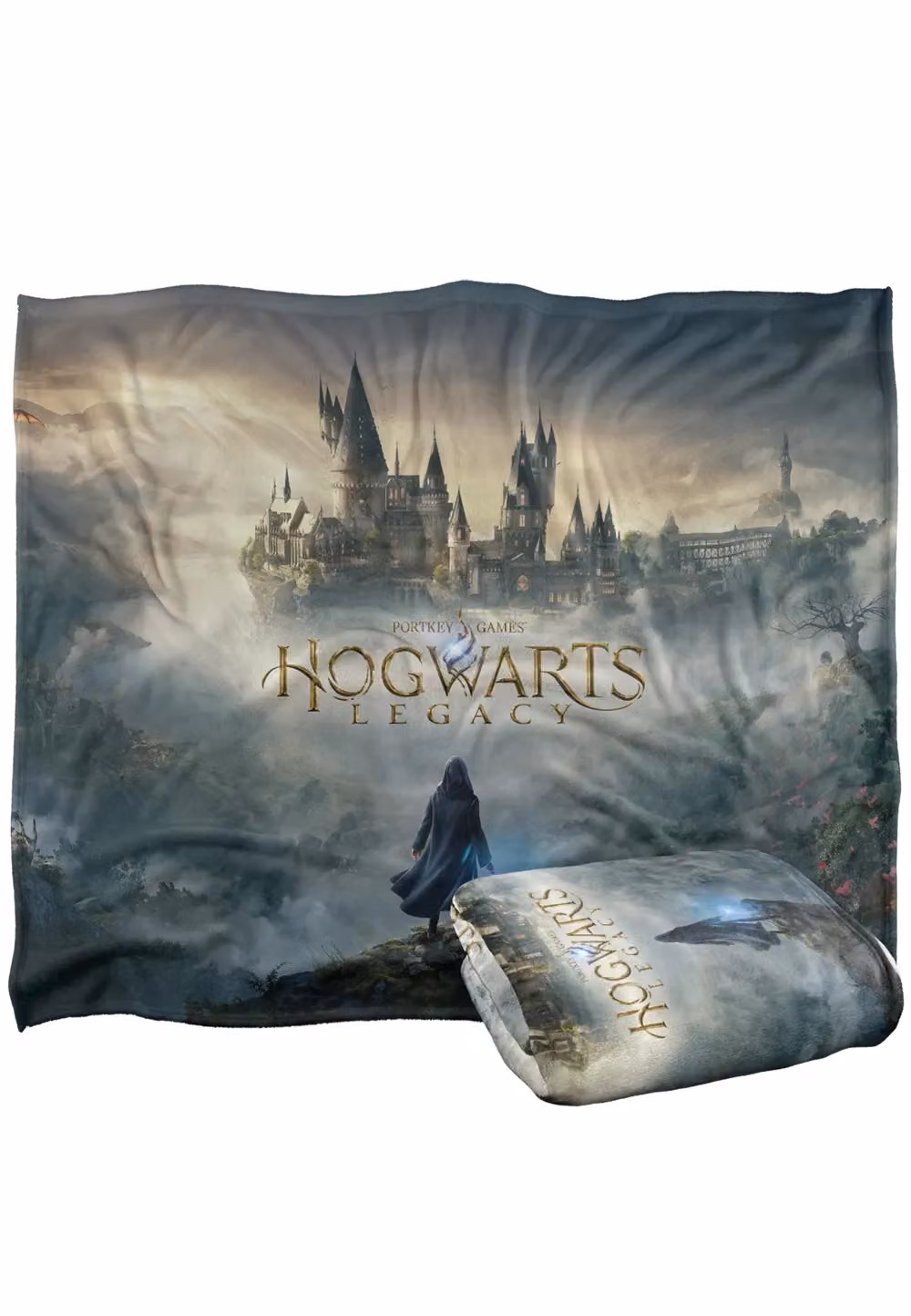 Warner Brothers Hogwarts Legacy Castle Blanket, White, W: 152 cm, D: 127 cm – 2