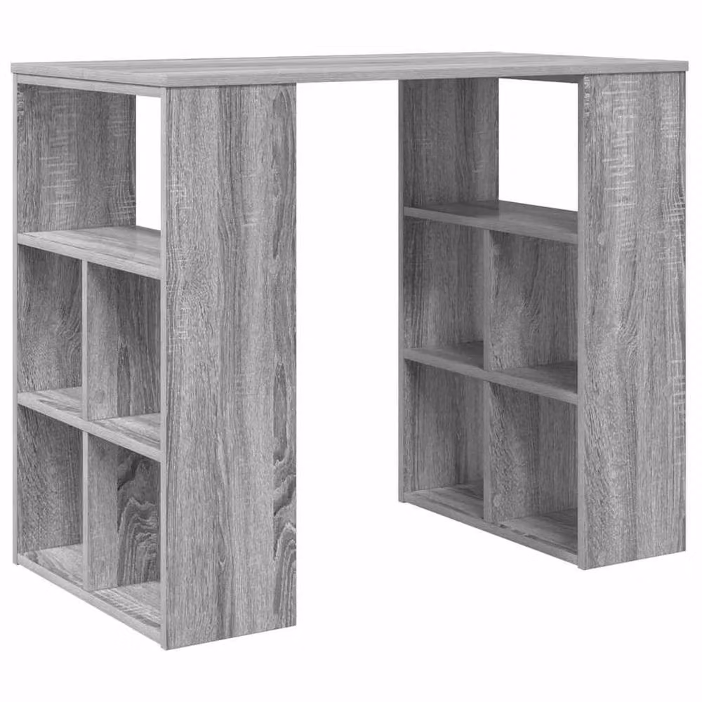 Berkfield Home Modern Corner Desk in Grey Sonoma Particle Board and MDF – 2