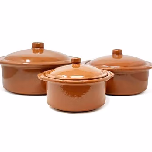Verano Spanish Ceramics El Toro Brown Glazed Terracotta Round Lidded Casserole Dish, 4.5 l, W: 30 cm, H: 12 cm – 3