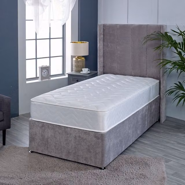 Starlight Beds White Soft Memory Foam Hybrid Sprung Mattress, W/D/H: 90 x 190 cm